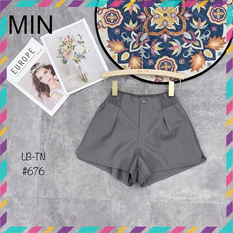 QUẦN SOOC DA CẠP CHUN QUAN SHORT DA NỮ NHIỀU MÀU SM15666 MIN