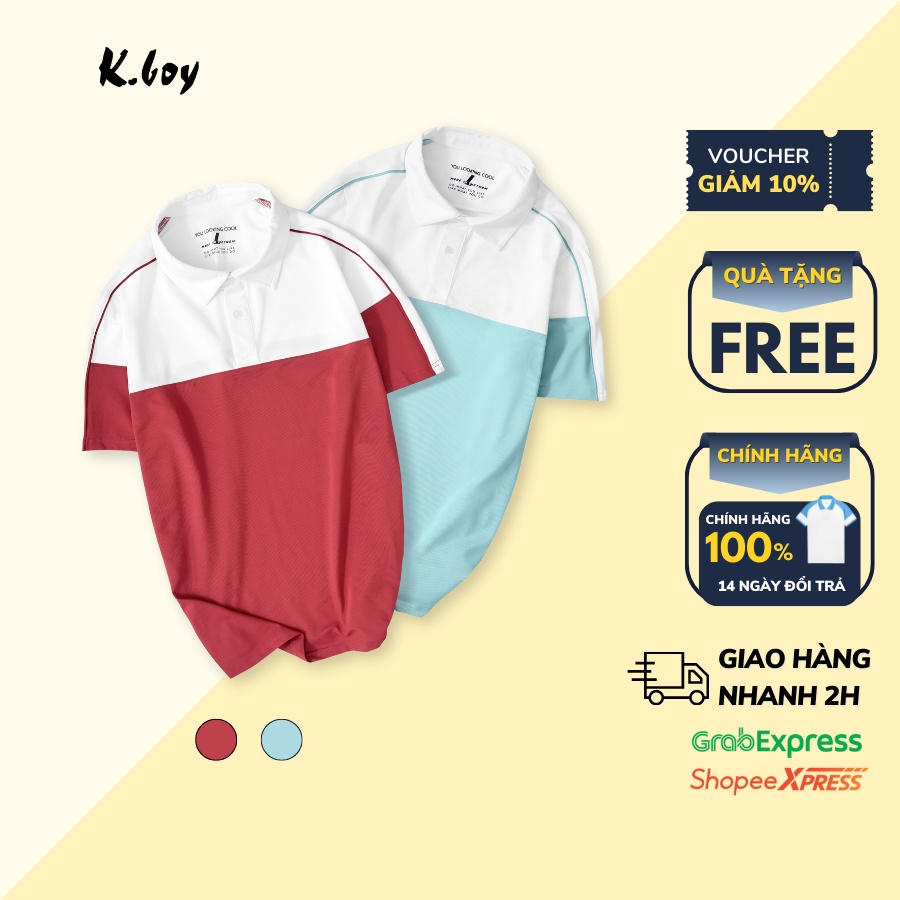 Áo thun polo nam, áo phông cotton Có cổ / cổ bẻ mềm mịn sang trọng, trẻ trung, màu Basic co giãn thấm hút tốt - AT06