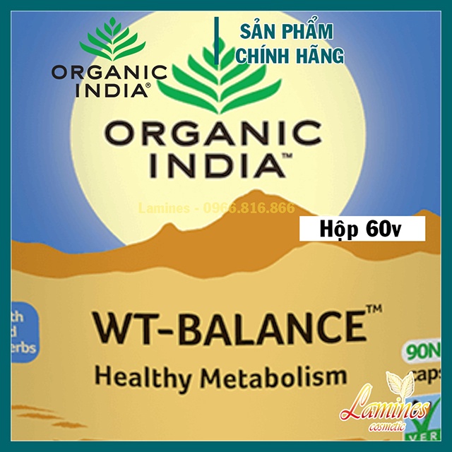 Hỗ Trợ Giảm Cân Organic India Weight Balance 60 Viên