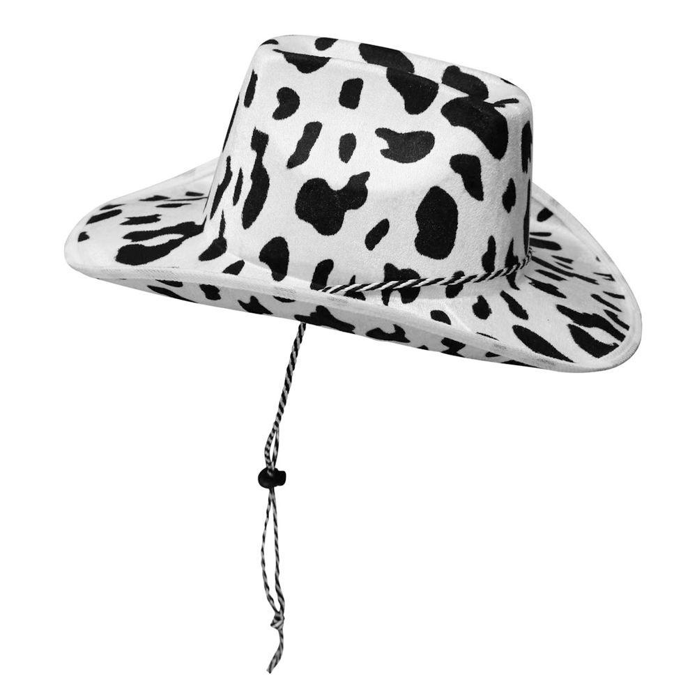 Bebetterm 1Pc Unisex Cowboy Hat Plastic Western Cowboy Costume Party Pink Star Adjustable Cow Girl Hats
