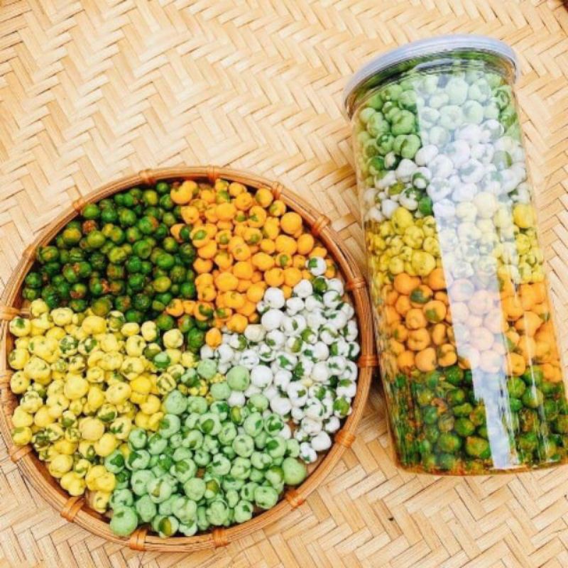 Đậu Hà Lan Mix 5 Vị Hũ 450G FREE SHIP Đậu Hà Lan Wasabi Tỏi Ớt Phô Mai Dừa Sữa Hàng Date Mới Liên Tục HCM