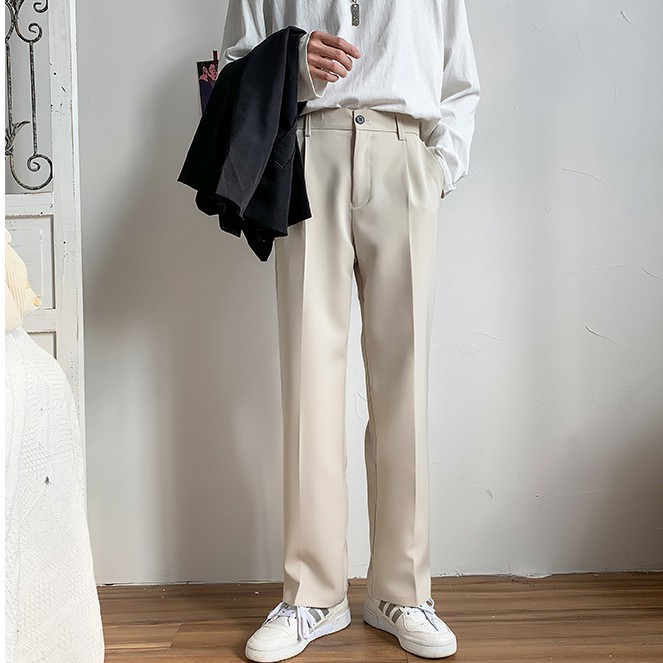 (Q342) quần lửng vải ống suông nam 3 màu đen - be - xám size S - 4XL | BigBuy360 - bigbuy360.vn