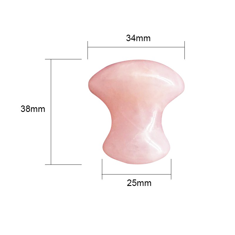 Dụng cụ lăn mát xa mặt bằng đá thạch anh hồng cho nữ