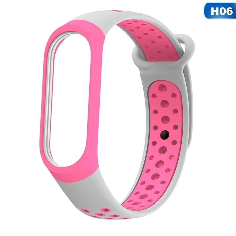 Dây đeo thể thao chất liệu silicone thiết kế độc đáo thay thế chuyên dụng cho xiaomi mi band 3 4