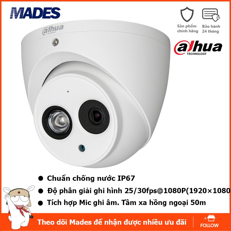 Camera Dahua 1200EMP-A-S4 ( HDCVI Kèm Mic ) - Hàng chính hãng DSS