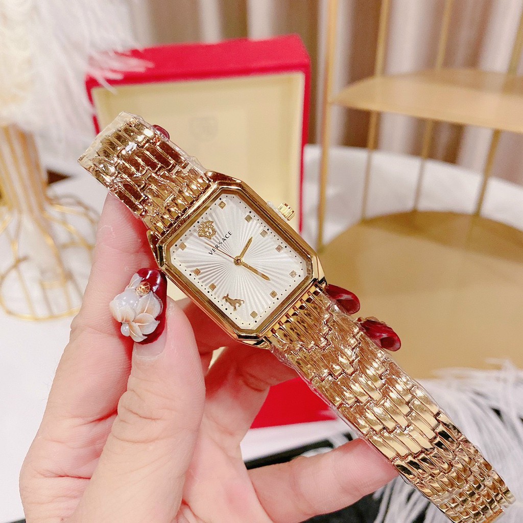 HÀNG CAO CẤP -  Đồng hồ nữ VERSACE dây kim loại bền đẹp không rỉ siêu hot, chống nước, bảo hành 12 tháng, dong ho nu  - 