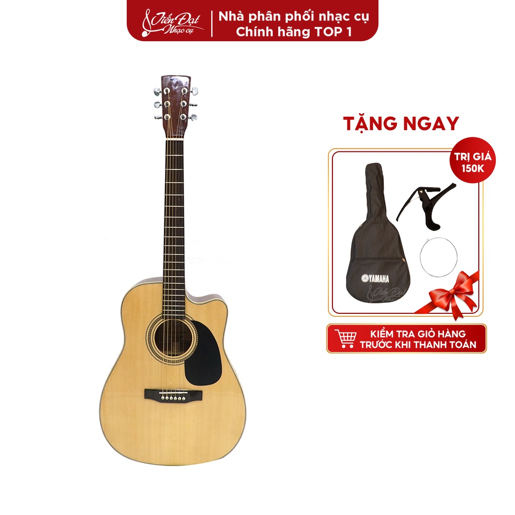 Đàn Guitar Acoustic Việt Nam GA-25HL Mặt Gỗ Thông Nguyên Tấm Cao Cấp