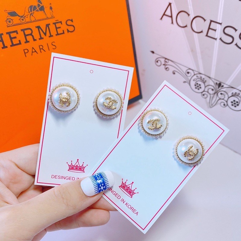 Bông chan€l đính đá siêu sang bản vip Hàng Có Sẵn