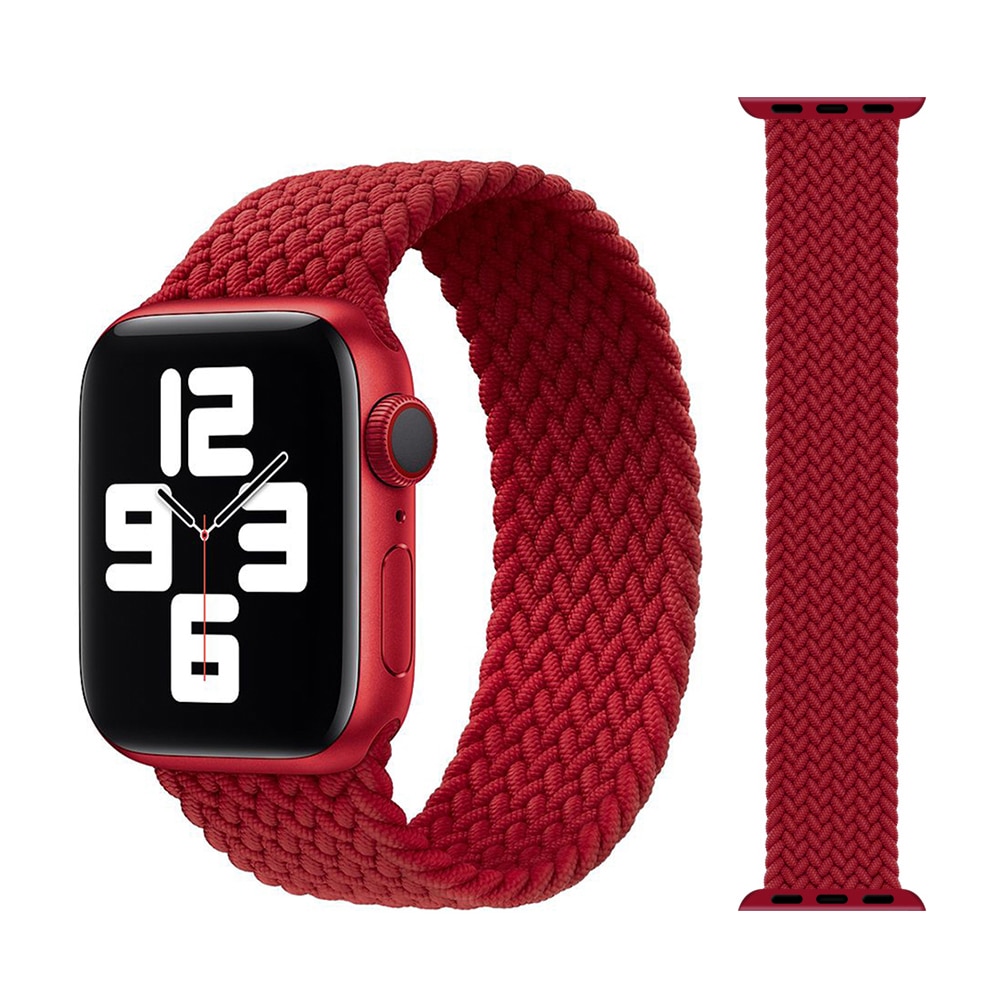 Dây Đeo Sợi Nylon Cho Đồng Hồ Apple Watch 44mm 40mm 38mm 42mm Series 6 Se 5 4 3