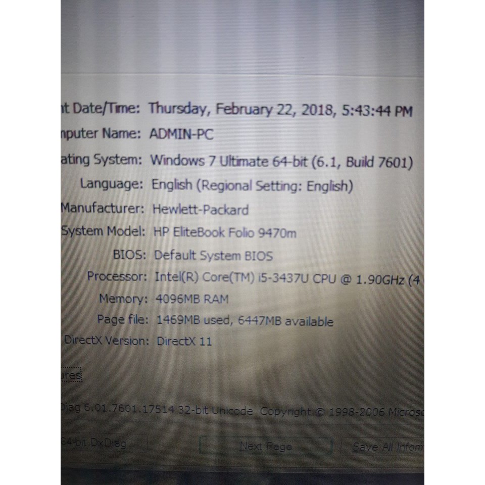 Laptop HP Folio 9470m /Core i5/ SSD128G