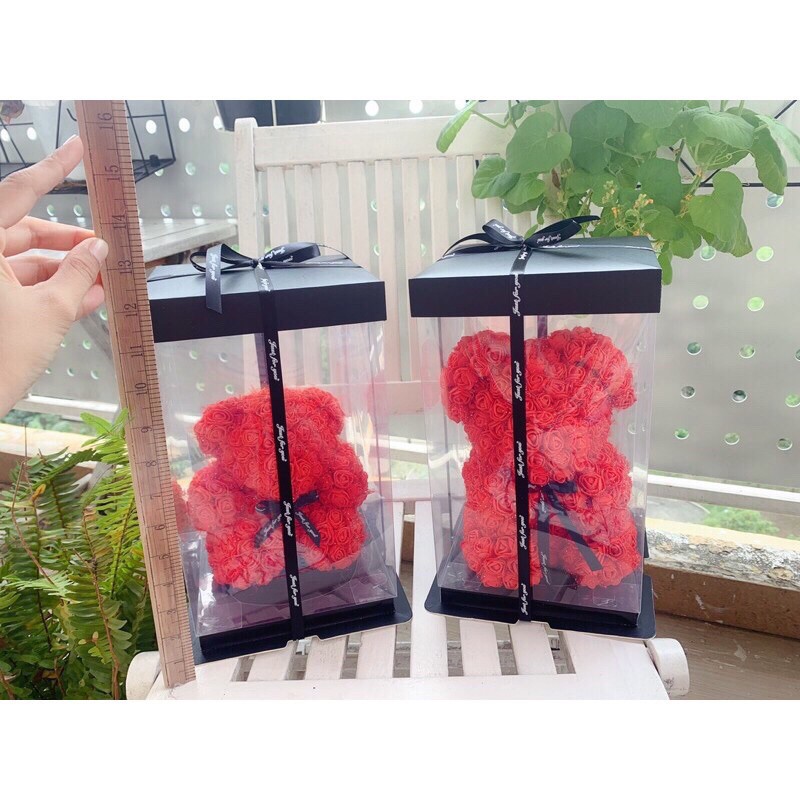 Gấu hoa xốp 25 cm