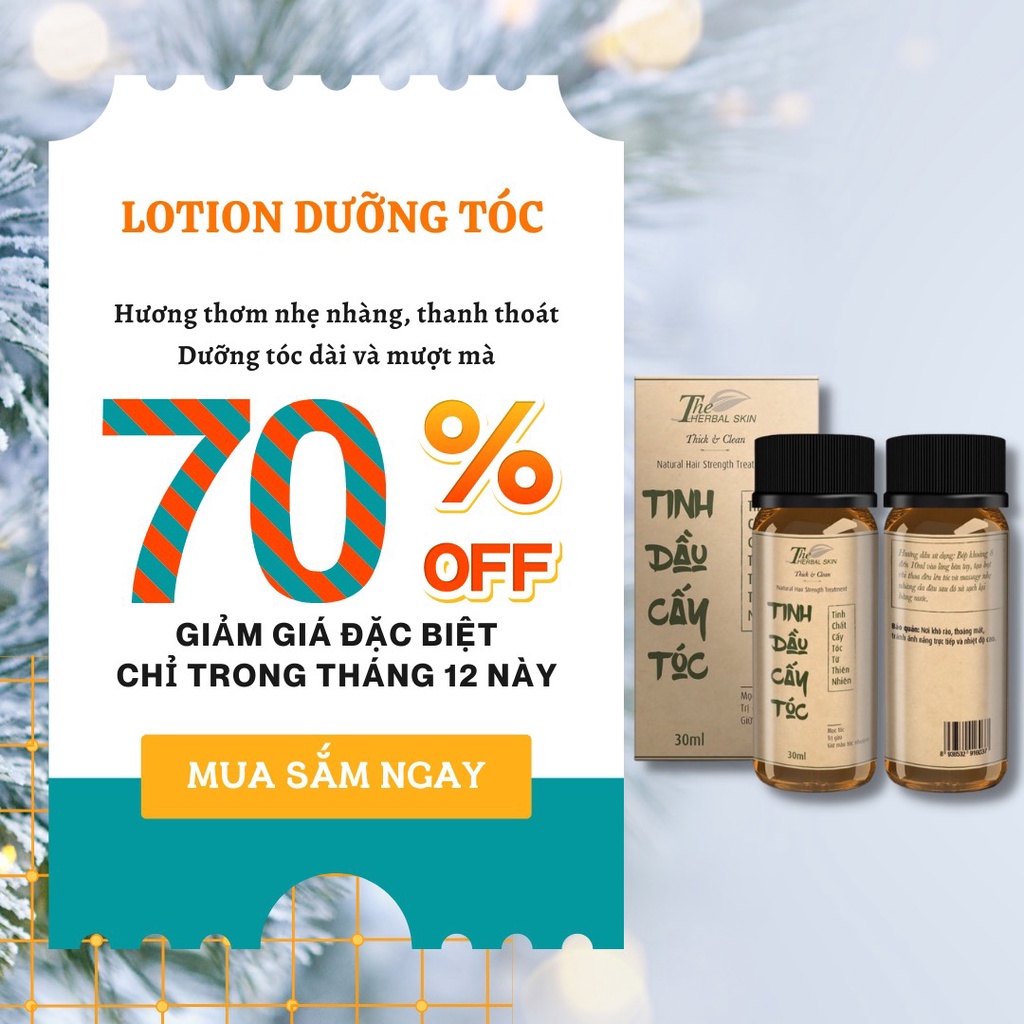 Tinh Dầu Cấy Tóc Thảo Mộc The Herbal Skin 30ml