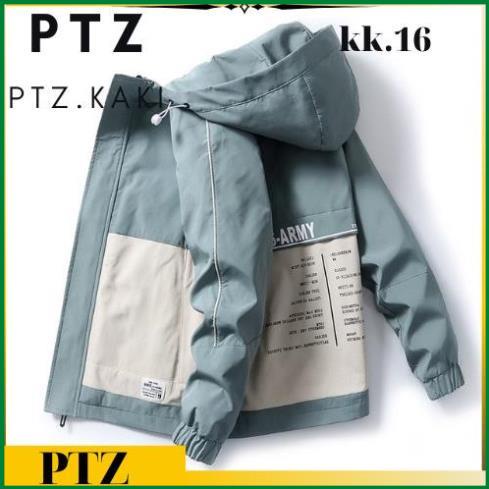 Áo Khoác Nam - Áo Khoác Kaki Unisex Form rộng , Phối Màu, Chất Kaki, May 2 Lớp 16 PTZ.new