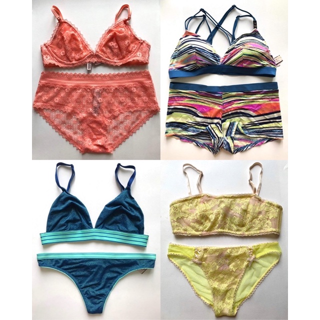 Bộ đồ lót bralette Victoria’s Secret, size S, auth, chính hãng