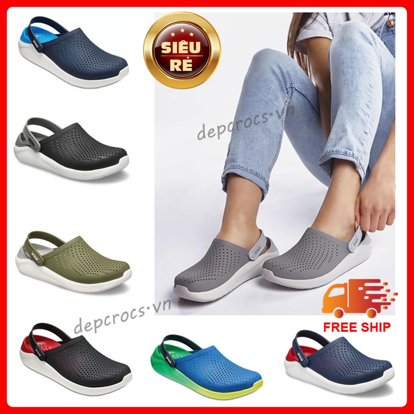 (Bảo hành+ chất lượng) Dép sục cross literide unisex hàng cao cấp, bảng màu 2 - cross house