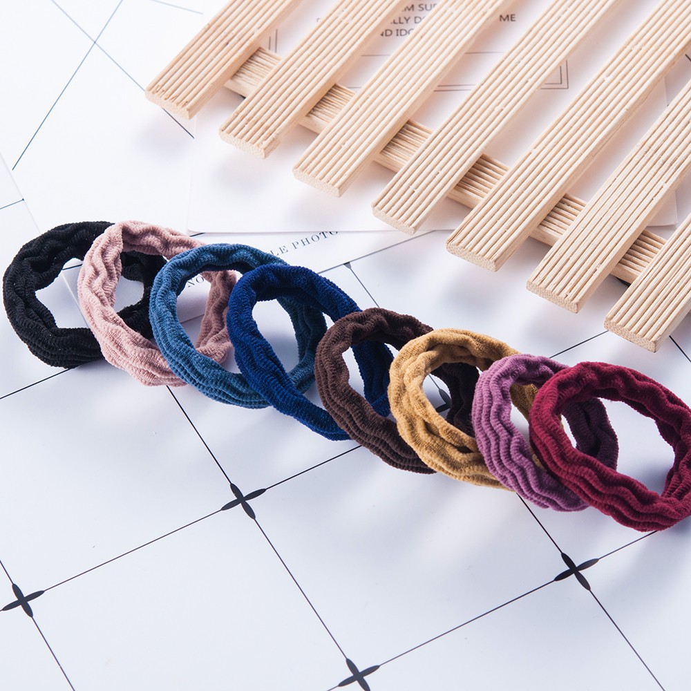 Set 5 dây buộc tóc đàn hồi thời trang