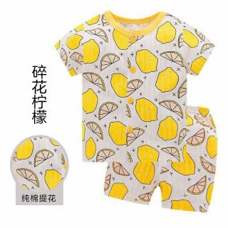 Bộ cotton giấy cộc tay cho bé( kéo sang xem ảnh thật)