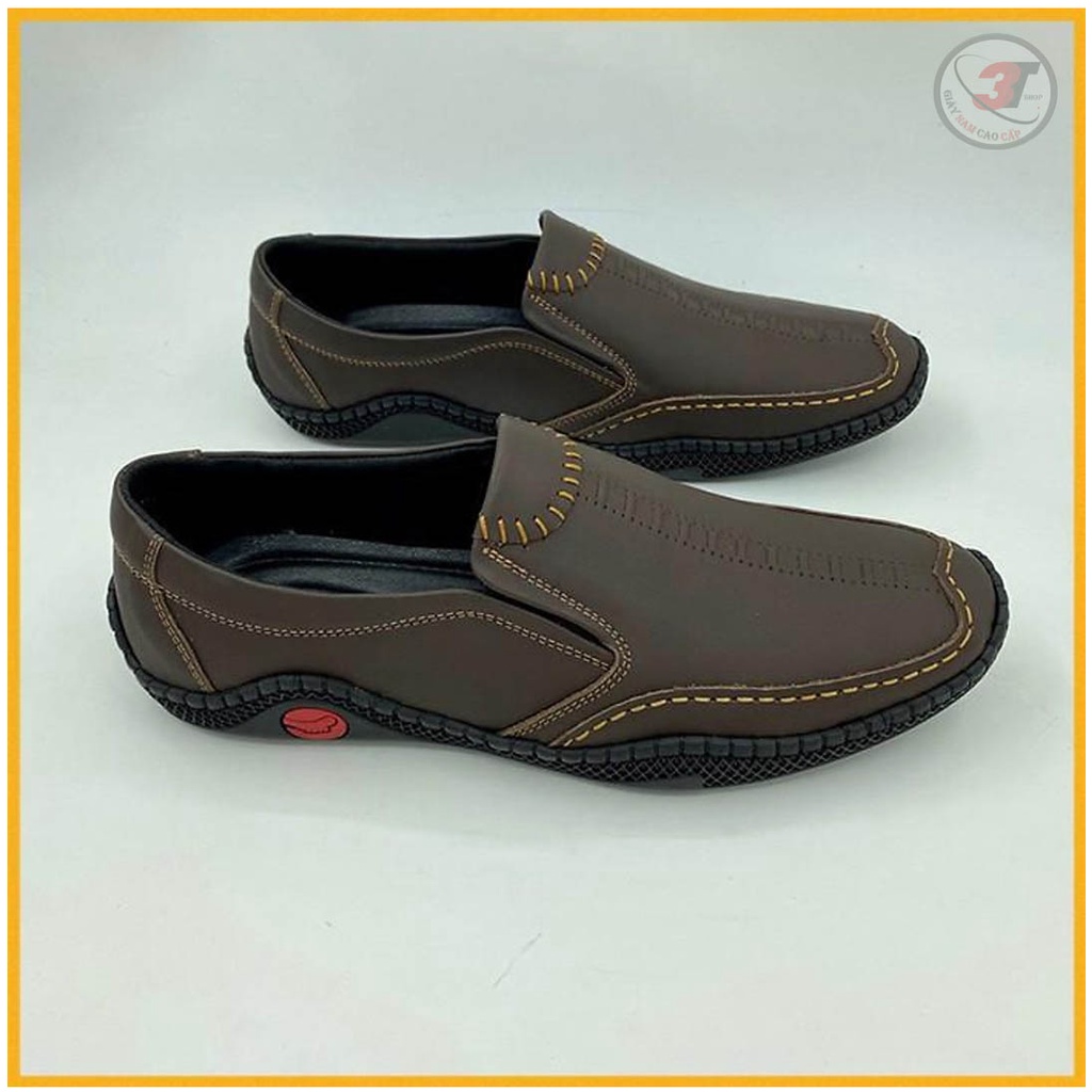 ✔Giày Lười DA Bò , Đế Cao Su non👞