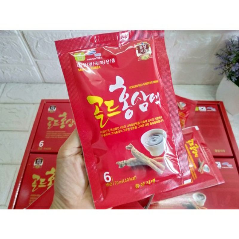 Nước Hồng Sâm Chén Dream 6  Năm Tuổi Hàn Quốc _ Hộp 30 Gói x 70 ml