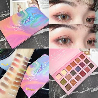 Phấn Mắt 18 Ô Màu Nhũ Lì Tone Cá Tính HUDAMOJI No.015