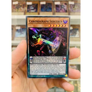 Thẻ Bài YugiOh! Mã FIGA-EN058 - Chronograph Sorcerer - Super Rare - 1st Edition