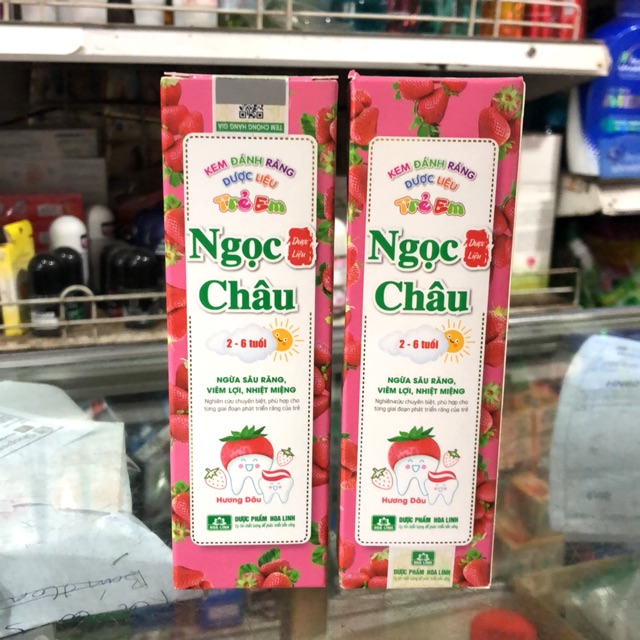 Kem Đánh Răng Dược Liệu Ngọc Châu Tuýp 50g Trẻ Em