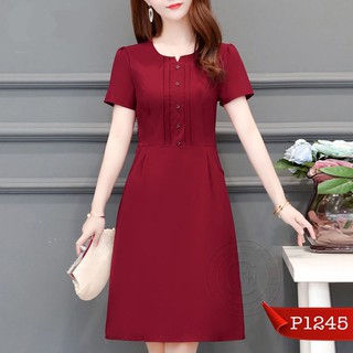 Đầm Trung Niên Cao Cấp thiết kế trẻ trung sang trọng chất liệu vải thoáng mát mềm mại