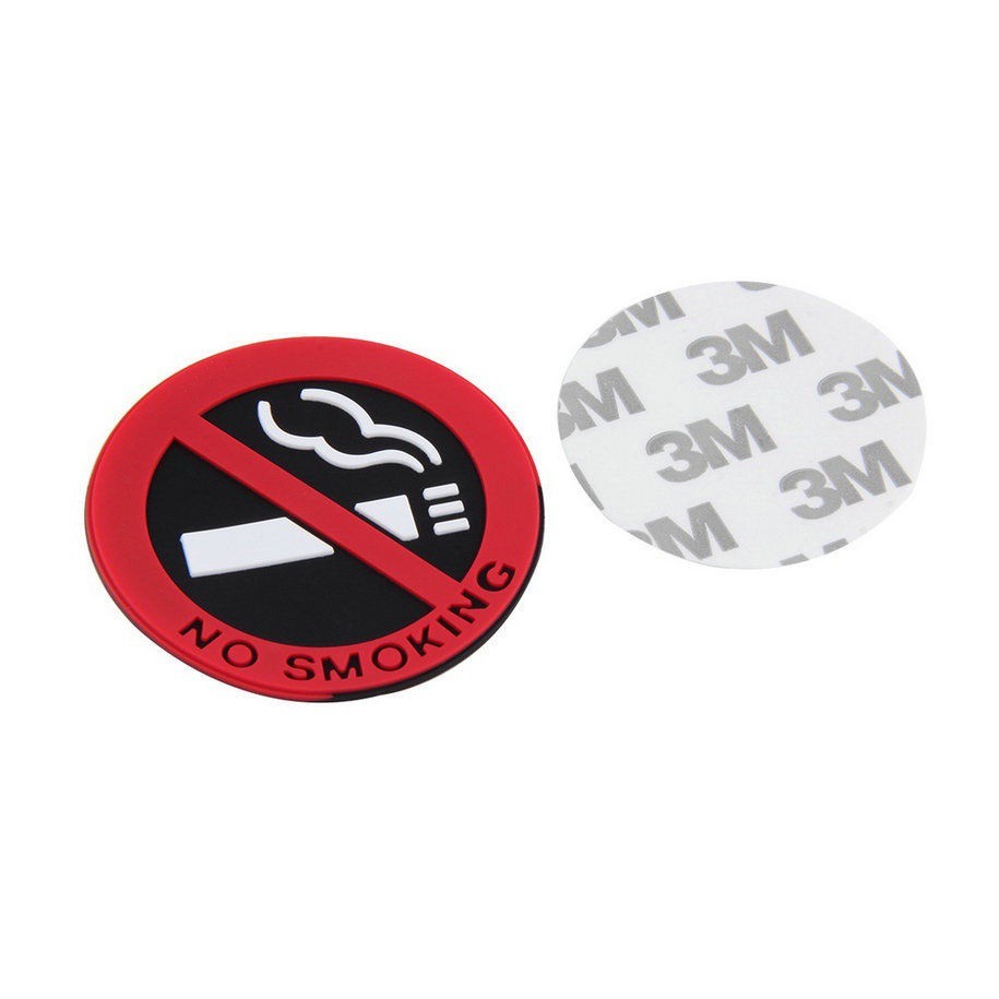 Miếng dán đề can cảnh báo không hút thuốc bằng cao su " NO Smoking " cho xe hơi