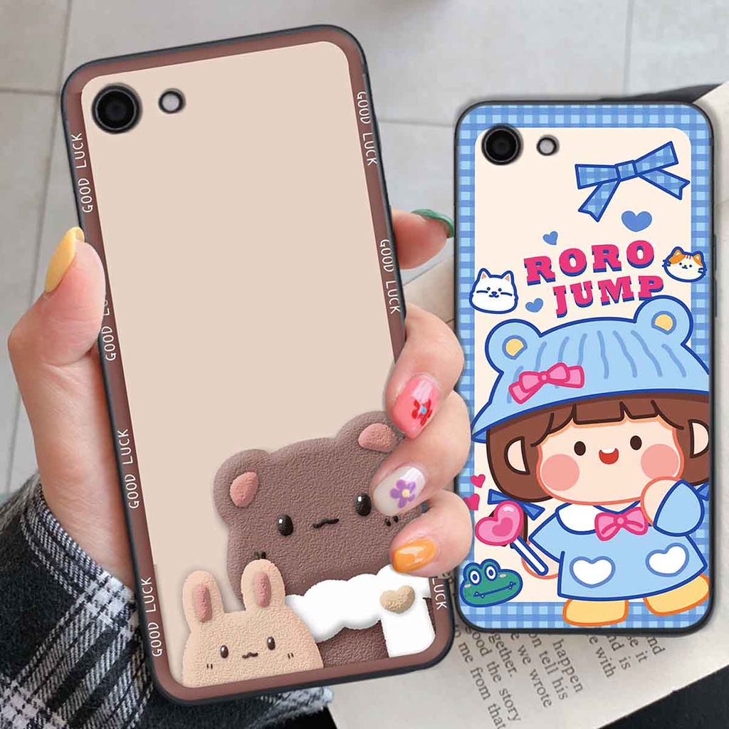 Ốp Vivo Y81 / Y83 bear brick, gấu đáng yêu, dễ thương