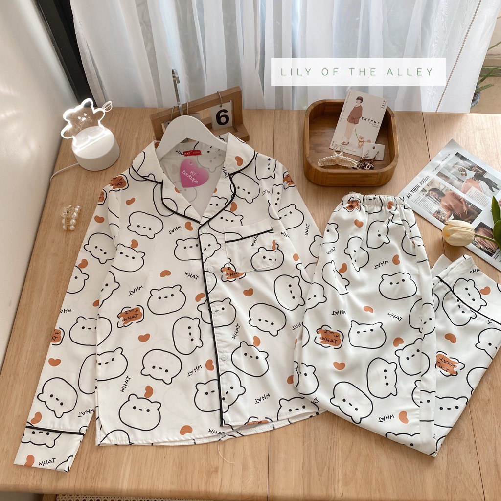 Bộ pyjama lụa mango