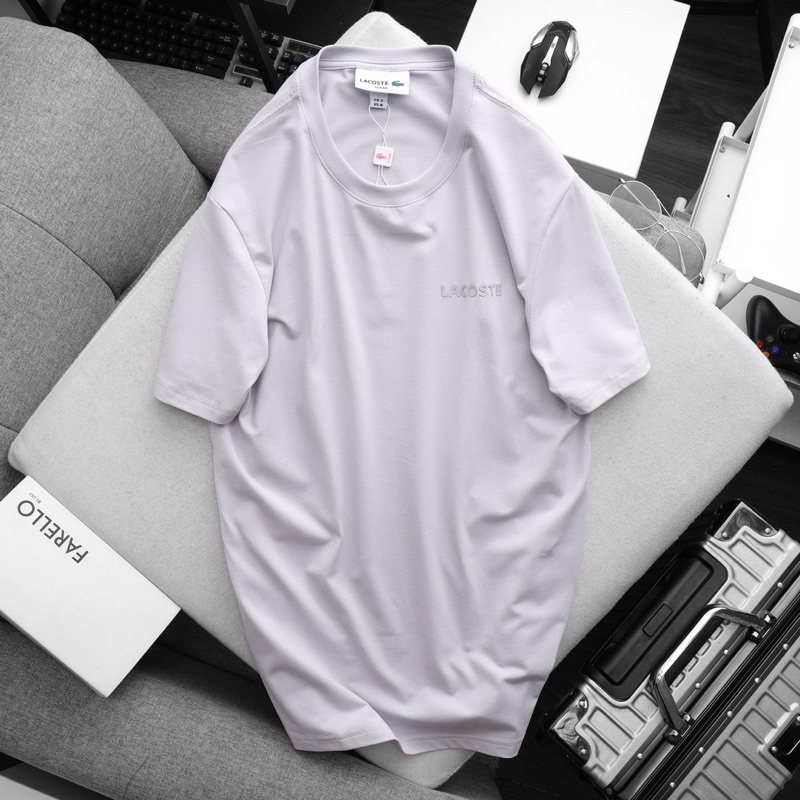 ÁO THUN TRƠN LC LOGO ÉP SILICON