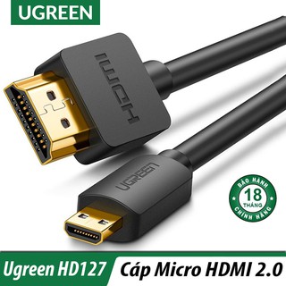 Dây Chuyển Micro HDMI Sang HDMI Ugreen HD127 Support 4K 60Hz