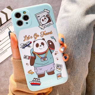 Ốp Lưng Silicon Màu Bảo Vệ Camera  THREE BEARS