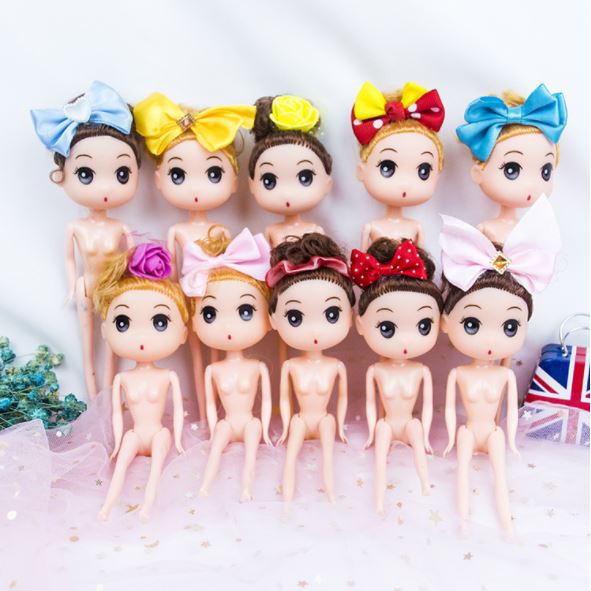 Đồ trang trí sinh nhật cho bé trai bé gái - SET 10 BÚP BÊ CHIBI 18CM