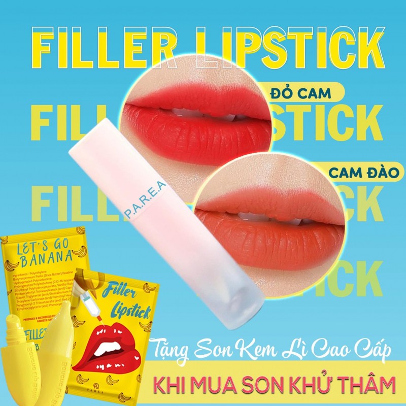 Son chuối Filler lipstick hồng môi, Son Filler Lipstick collagen banana | BigBuy360 - bigbuy360.vn