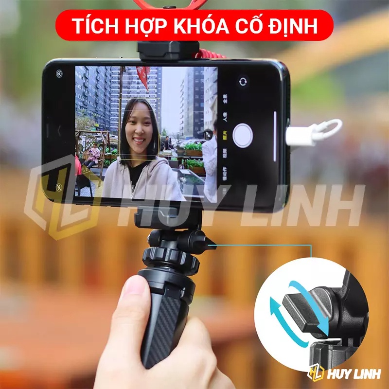 Kẹp giá điện thoại Ulanzi ST06 - Xoay 360 độ rất tiện lợi