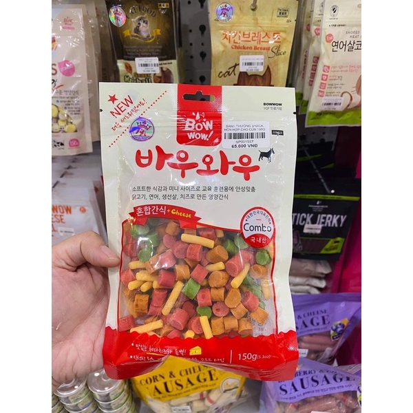 [ 350gr zin ] Snack hỗn hợp dành cho cún Bowwow