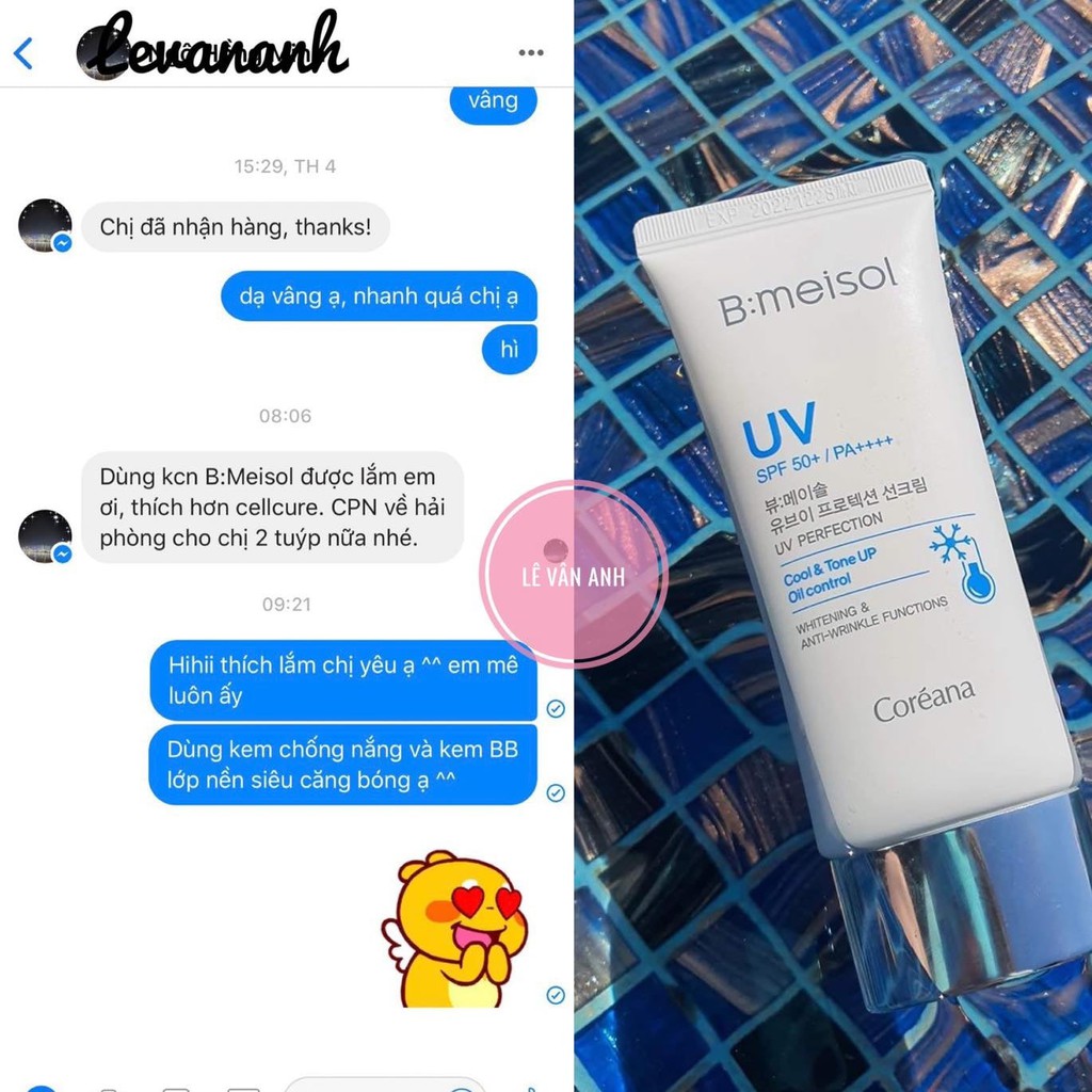 Kem chống nắng căng bóng B:meisol UV Protection Sun Cream Hàn Quốc 60ml