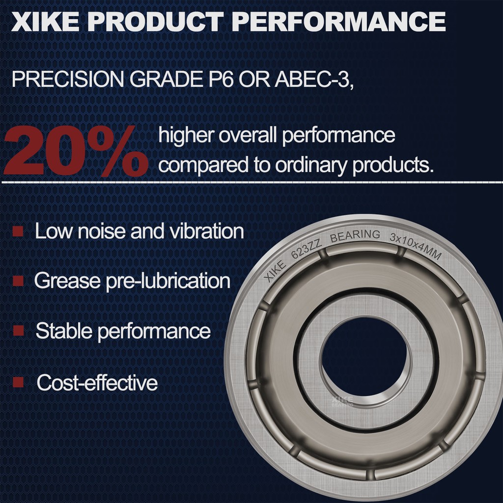 Bạc đạn XIKE 623ZZ 624ZZ 625ZZ 626ZZ 627ZZ 628ZZ 629ZZ 6200ZZ 6201ZZ 6202ZZ 6203ZZ 6204ZZ 6205ZZ 6206ZZ 6207ZZ tiện lợi