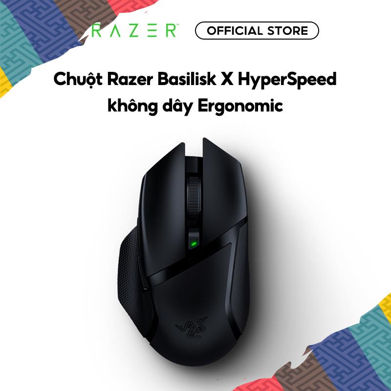Chuột Không Dây Razer Basilisk X HyperSpeed - Hàng Chính Hãng - Bảo Hành 24 Tháng