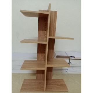 KỆ SÁCH GỖ VUÔNG 5 TẦNG