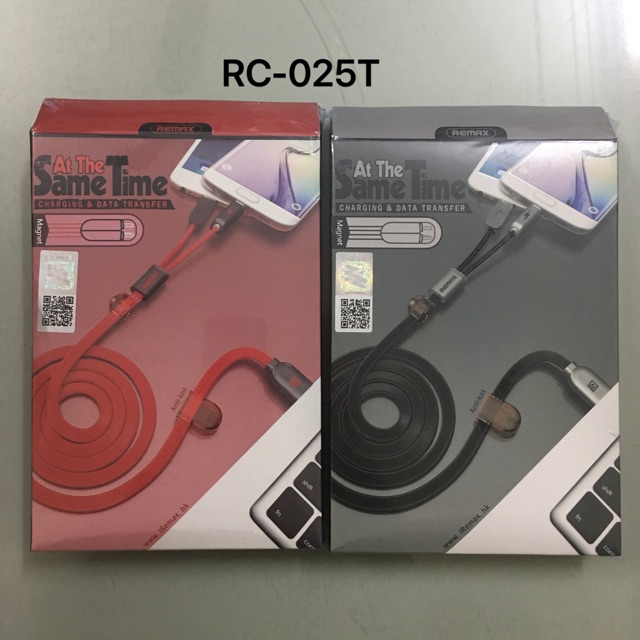 CÁP SẠC 2 ĐẦU REMAX RC-025T