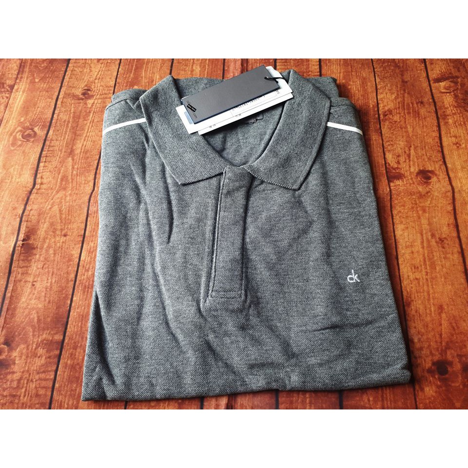 Áo thun polo Ck cotton pique xịn đẹp Full tem tag