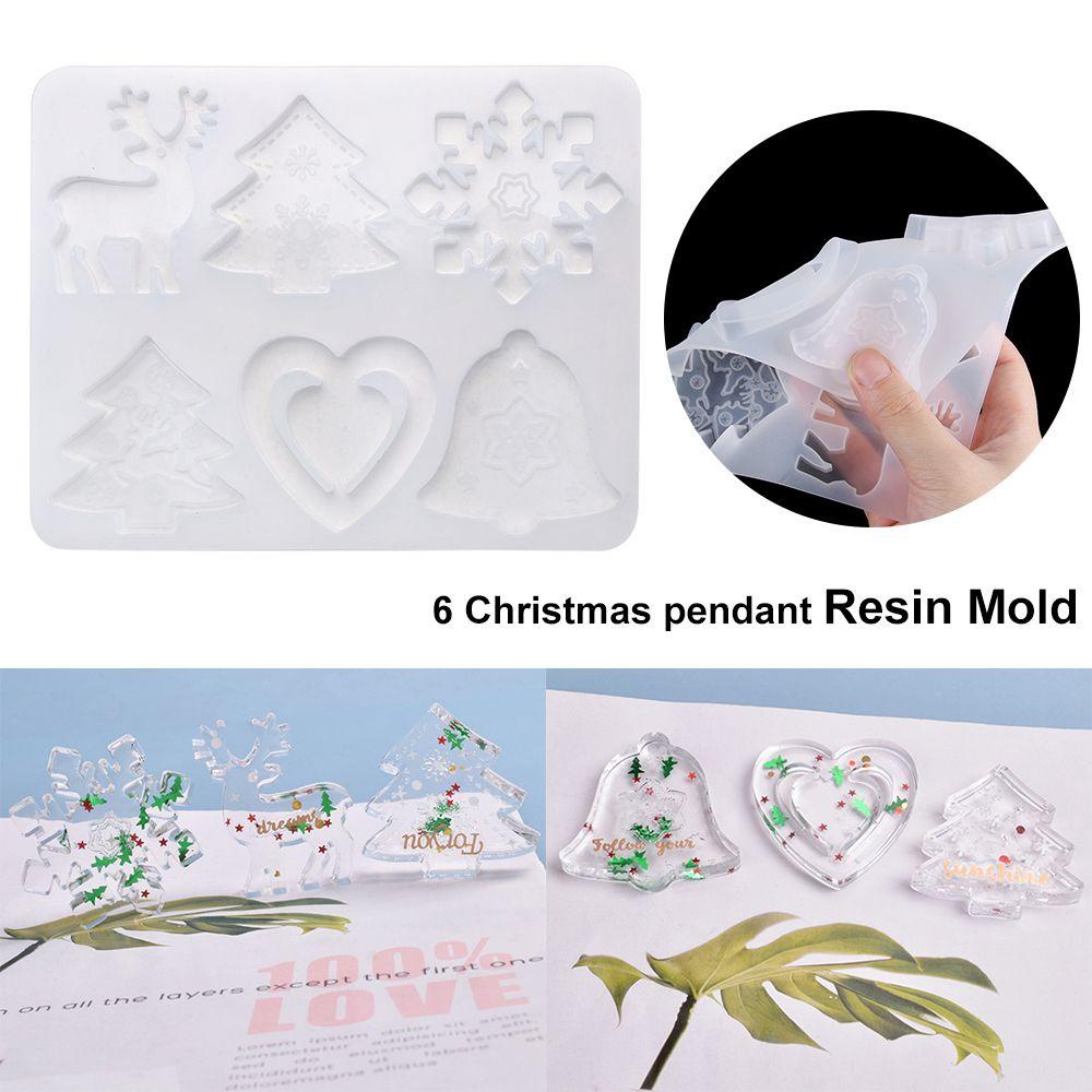 Khuôn Silicone Tạo Hình Làm Trang Sức DIY Chủ Đề Giáng Sinh