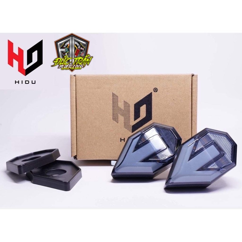 Xi nhan kiểu K4 K4X Mũi Tên Vario Mini sáng vàng Hidu Chính Hãng cho Vario Exciter 150 Exciter 155 Winner X MSX CBR