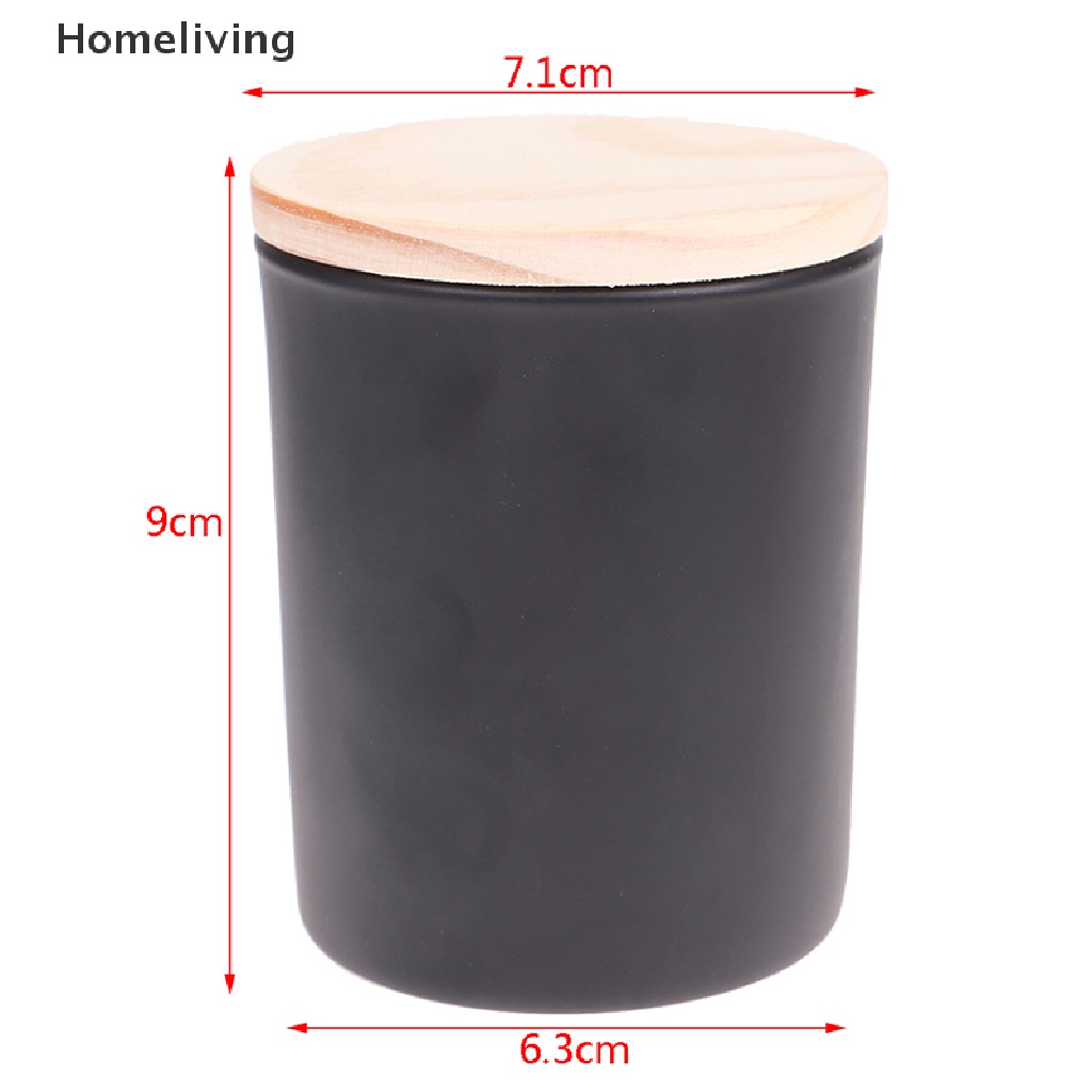 Cốc Thủy Tinh Đựng Nến Thân Thiện Với Môi Trường Có Nắp Gỗ