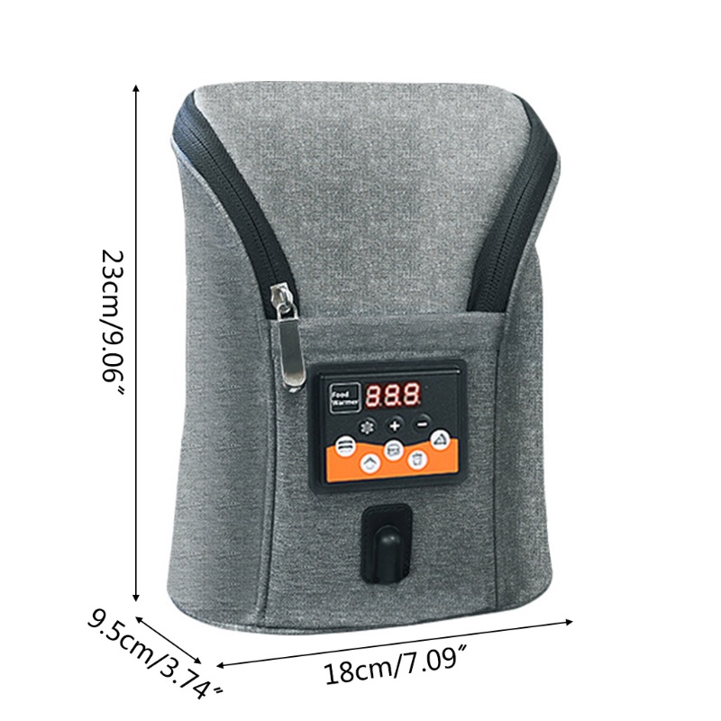 Máy hâm hai bình sữa di động cổng USB có thể điều chỉnh nhiệt độ đa năng phù hợp cho xe hơi