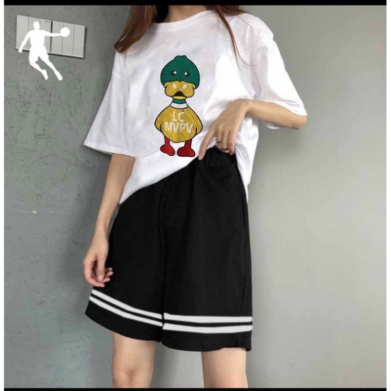 Bộ quần áo thể thao - Đồ bộ mặc ở nhà in hình vịt KSS02