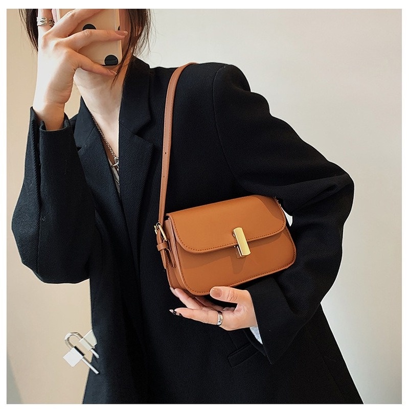 Túi Đeo Chéo Vai Hình Vuông Nhỏ Màu Trơn Mẫu Mới 2022 NB00416