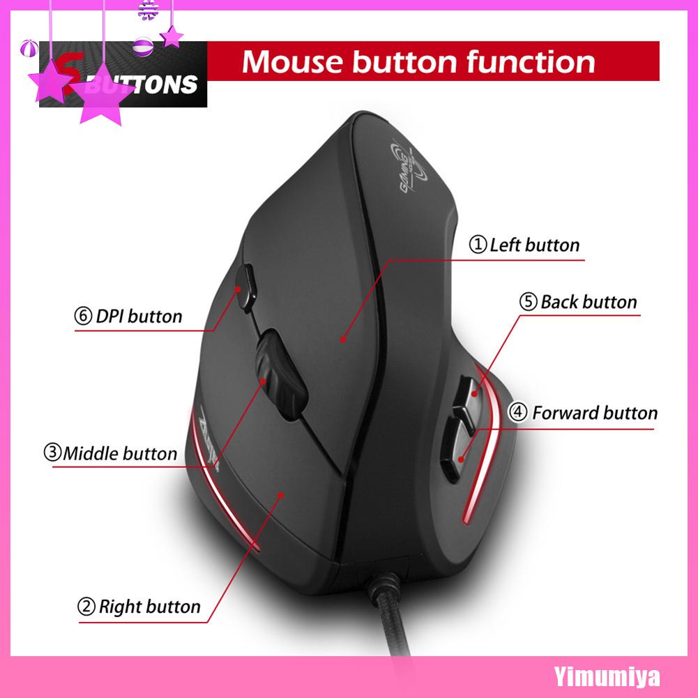 Chuột gaming Zelotes T20 quang học có dây 3200 Dpi 6 nút USB có thể sạc lại